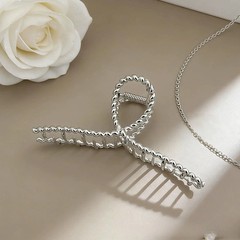 Punk Silver Metal Hair Claw Clip Non Slip Irregular Pattern Hair Claw for Thick