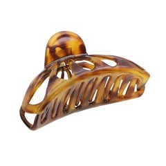 Parcelona French Rain Drop 4″ Large Celluloid Jaw Hair Claw for Women