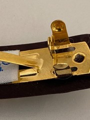 L. Erickson USA Silk Bit Volume Barrette Sable Brown 100% Silk Charmeuse Barette