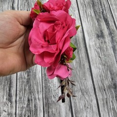 Claire’s Hair Accessories Red Roses Floral Metal Headband Costume Cosplay NEW!