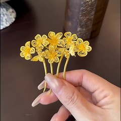 New New Chinese G Plated Butterfly Hairpin Hair Accessory