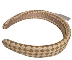 J.Crew Factory Woven Puff Headband in Natural Woven One Size CI991 New with Tags