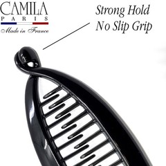 Paris NV136 French Large Banana Clip Hair Comb, 5.5 Inch Strong Hold Interloc…