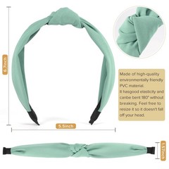 6 PCS Headbands for Women Girls Stylish Top Knotted Headbands Wide Hairband
