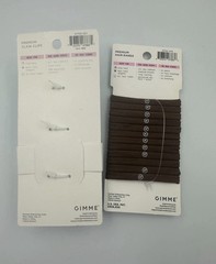Set Of 2 Gimme Beauty Fine Hair 3 Clear Claw Clips Strong Hold & Hair Bands