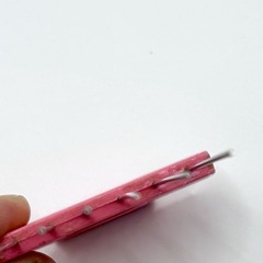 Vtg 70s 80s Goody Hair Lift Pick Tease Comb USA Made Purse Size Retro Pink 5128
