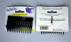 4 Combs x Good Hair Days 2 7/8″ Black Side comb hair comb Made in USA 42201