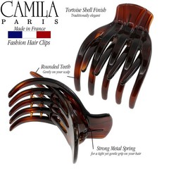 Camila Paris CP3540 French Flat 1 Count (Pack of 1), Tortoise Shell 2 x 1.75″