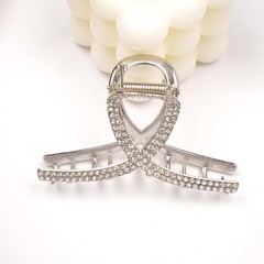 2 Pcs Medium Rhinestone Claw Clips For Women, 5 Count (Pack of 1), Style 1