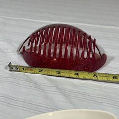 Vtg 1980’s GOODY TZERS Hair Cincher Clip Banana Combs 2 Large 5.5” Sparkly L1
