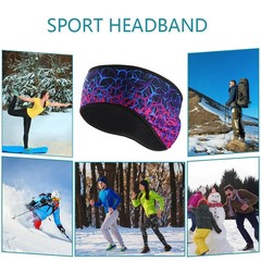Women Men Ear Warmer Hair Band Warm Head Fleece Lined Headband Winter Wrap