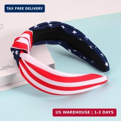 4th of July Headbands for Women Girls American Flag Independence Day Headband Re