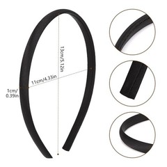 30 Pcs Black Headbands for Girls Skinny DIY Head Bands Hard Thin Headband wit…