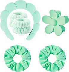 Spa Headband Set Washing and makeup sponge hair hoop suit bath towel cloth for