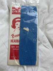 DaRae Bouffant Headband Blue 100% Stretch Nylon Women’s Hair Accessory vintage