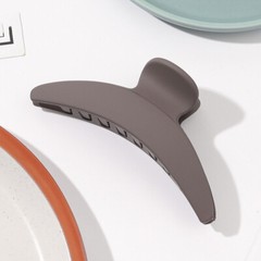 Scrub Big Clip Korean Crescent Moon Shaped Geometric Solid Color Matte Hairpins