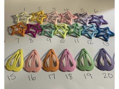 Multicolor Star Hair Clips, 1.18″/3Cm Metal Snap Hair Clips, Cute Stars