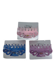 DiPrima Blue & Purple & Pink Hair Clamp (Set of 3 ) (Made in France)