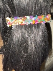 Gemstone French Barrette Hair Clip, Girls Hair Clip, Women’s Hair Accessories