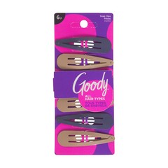 Goody Metal Snap Hair Clips 10 Count Black Brown Hair Barrettes All Hair Types