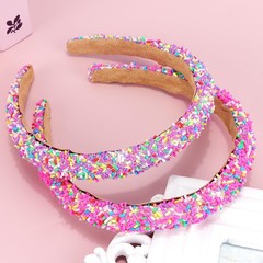 Candy Headbands Sprinkle Donut Colorful Glitter Thin Padded Non Slip 2 PCS