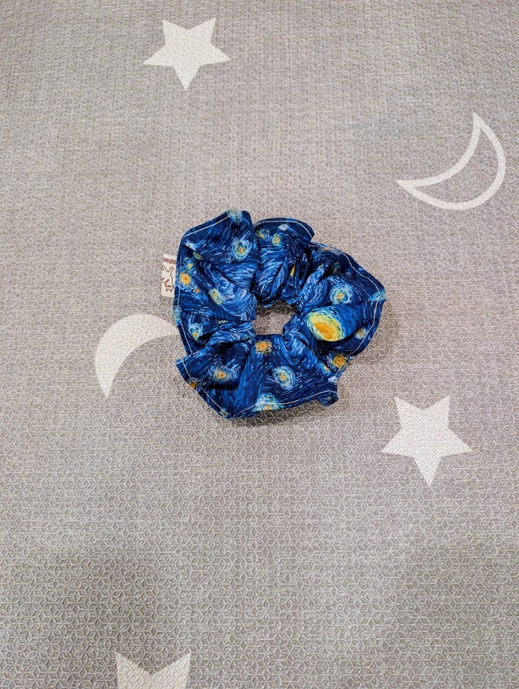 Van Gogh Starry Night Scrunchie- Handmade – New