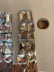 New Anthropologie Gold Silver Jeweled Rhinestone Hair Clips Set 4 NOS