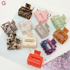 Geometric Leopard Marbling Hair Claw Clips Acetate/Arylic Hairpin BarretteClamp✔