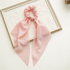 6 PCS Tie-dye Hair Scarf with Ribbon Bow Scrunchies for Women Chiffon Ties