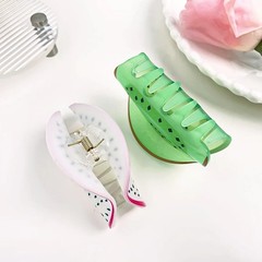 Lemon Hair Claw Clip Acrylic Korean Style Shark Clip Women