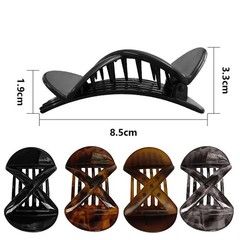 Aaiffey 4 Pcs Curved Flat Hair Clips,French Claw for Thick 4
