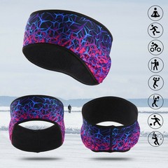 Women Men Ear Warmer Hair Band Warm Head Fleece Lined Headband Winter Wrap
