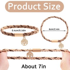 10PCS Hair Ties Bracelet for Women 5 Styles Soft Braided Boho Hair Bands Elas…
