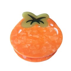 Orange Persimmon Hair Clip,Acetate Claw 1 Count (Pack of 1),