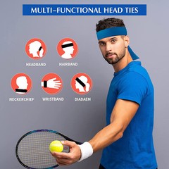 Quickly Dry Moisture Wicking Sweat Head Tie Women Men Sports Stretchy Sweatband
