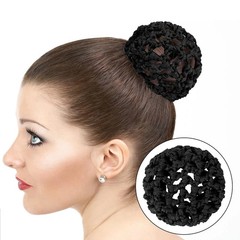 8 Pieces Ballet Hair Bun Cover for GirlsHair Nets for Buns Invisible Knit Ha
