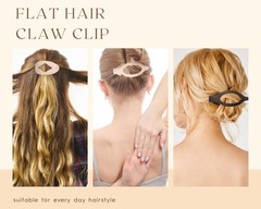 Flat Claw Clips for Women Large Size Matte Finish Strong Hold No matt-winter