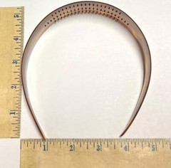 French Hair Headband Wide Band Brown Spotted Giraffe Animal Print Made in France