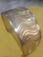Golden Metallic Wave Pattern headpiece Hair Accessory For Woman Wedding Party