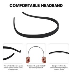 6Pcs No Pressure No Headache Headbands Square Headband Sunglasses Headband for W