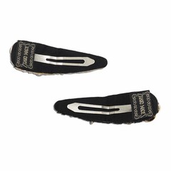 2 pack Hair Clip Hair Stylish Black and White Sea Shell Style Classic Flowers