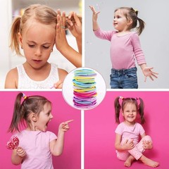 200pcs Hair Ties For Kids Hair Ties Toddler Girls For Girls Elastic Hair Bands