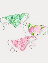 NWT Lilly Pulitzer Floral Triangle Head Scarf – Set of 3
