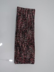 Multicolor Knit Headband Women EUC Red Black & White