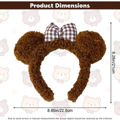 Bear Ears Headband, Cute Animal Ears Headband, Makeup Face Washing Headbands,…
