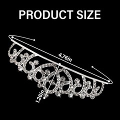 Tiaras Crowns Headbands for Girls Women 10 Pcs Small Silver Princess Tiara Bulk