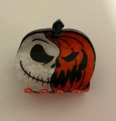 Jack Skellington Pumpkin Hair Claw approx. 2 in wide multicolor, gift. H-E