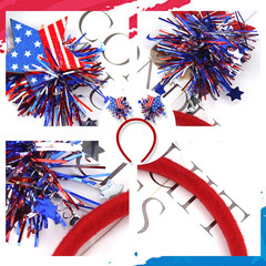 4Th of July Headband Independence Day Hair Accessories Patriotic Party Hair Supp
