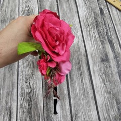 Claire’s Hair Accessories Red Roses Floral Metal Headband Costume Cosplay NEW!
