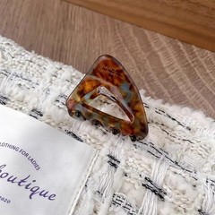 French Triangle Hair Claw Mini Acetate Hair Clip for Women Girls 6pcs